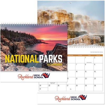 Full Color National Parks Spiral Wall Calendar
